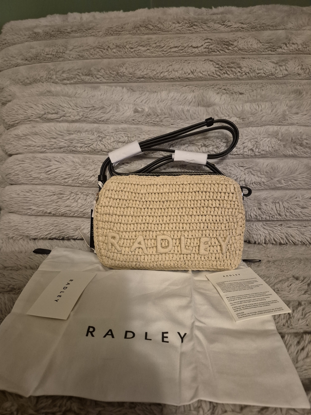 RADLEY LONDON DUKES PLACE RAFFIA SMALL CROSSBODY BAG NWT